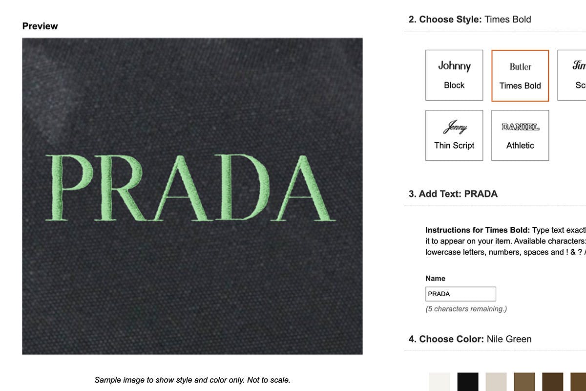 ll bean embroidered backpack